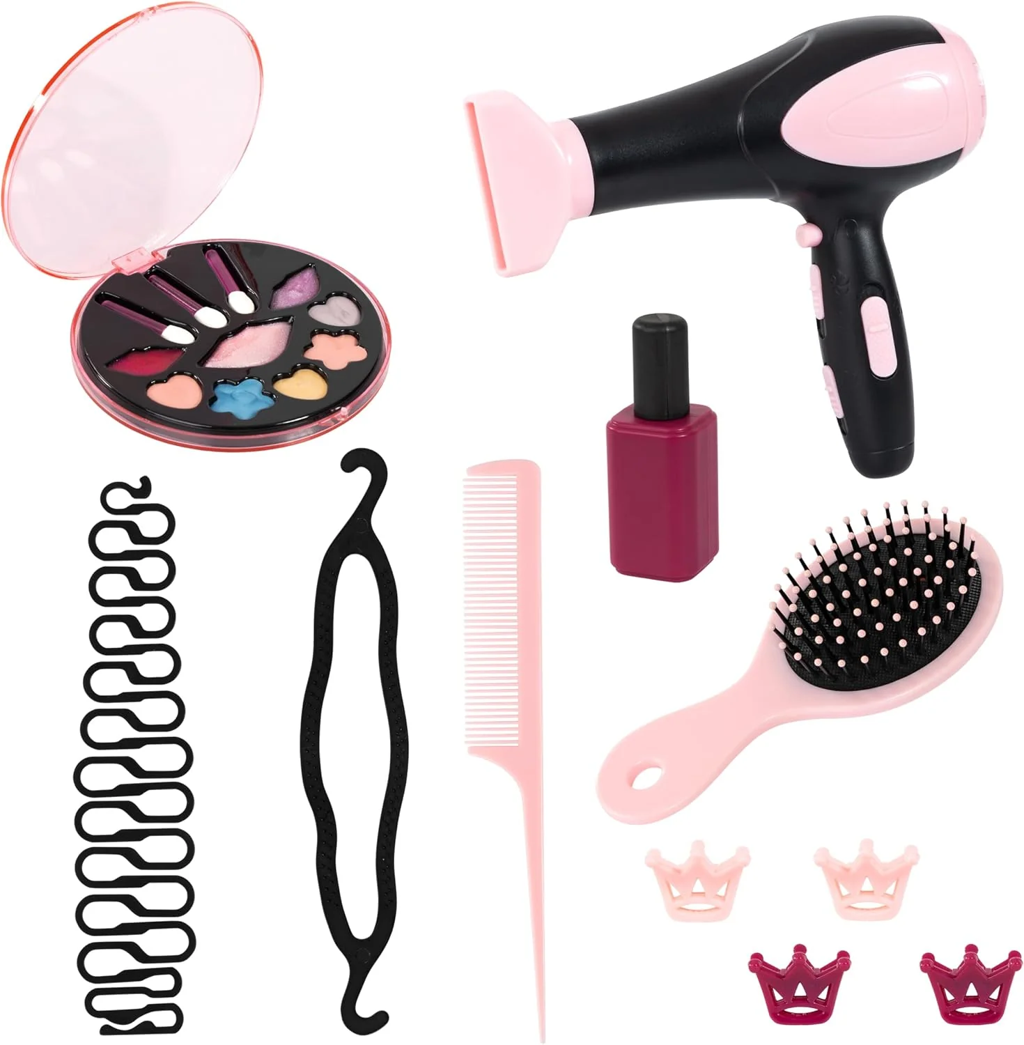Bayer Design 90088BT Charlene Super Model make-up- en kapperspop, haaraccessoires, make-up en föhn met geluiden en wind, voor creatief spelen, vanaf 3 jaar - Image 3