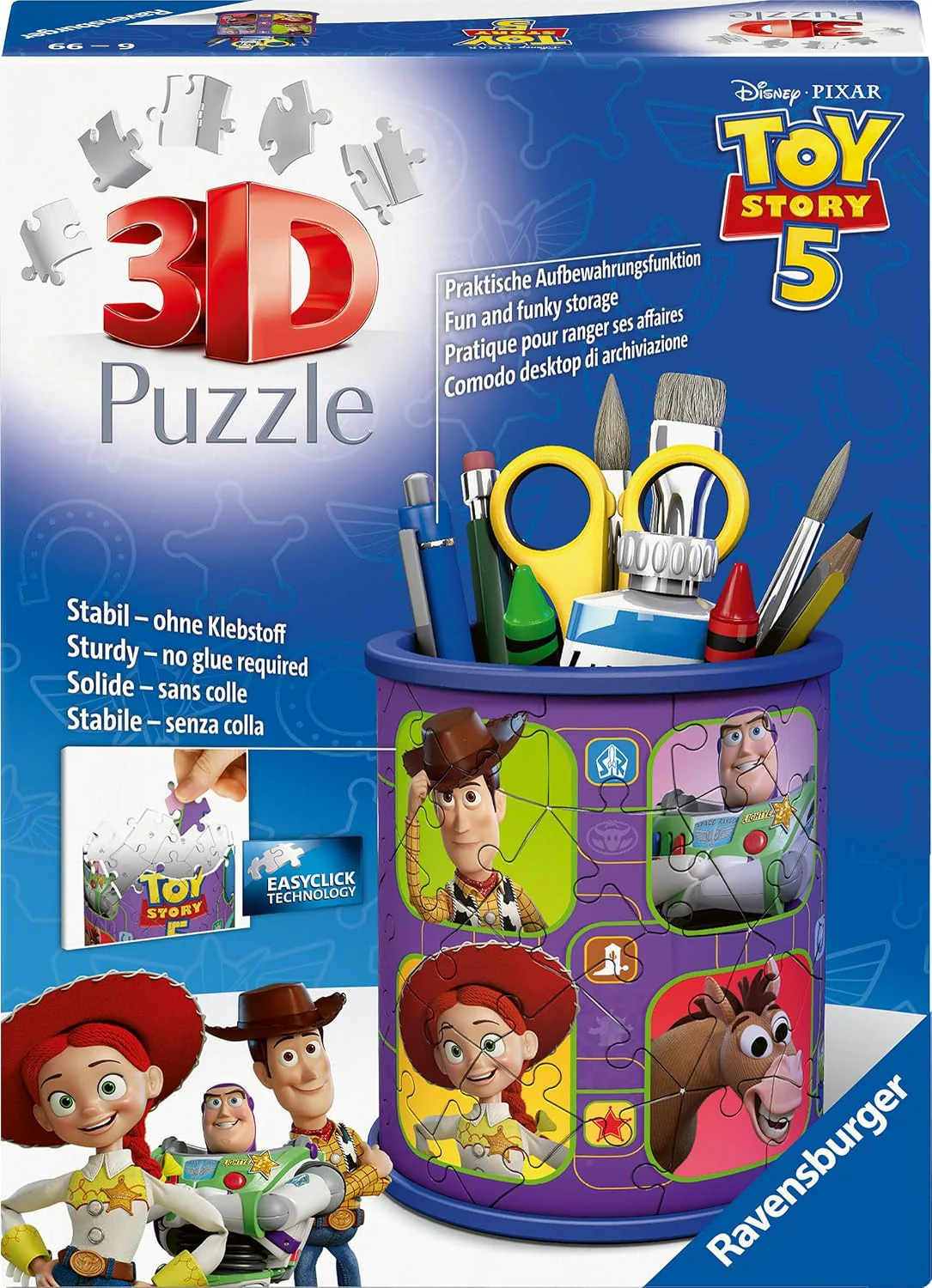 Ravensburger 3D Puzzle 12008068 - Utensilo Toy Story - Stiftehalter für Toy Story Fans ab 6 Jahren, Schreibtisch-Organizer für Erwachsene und Kinder - Image 3