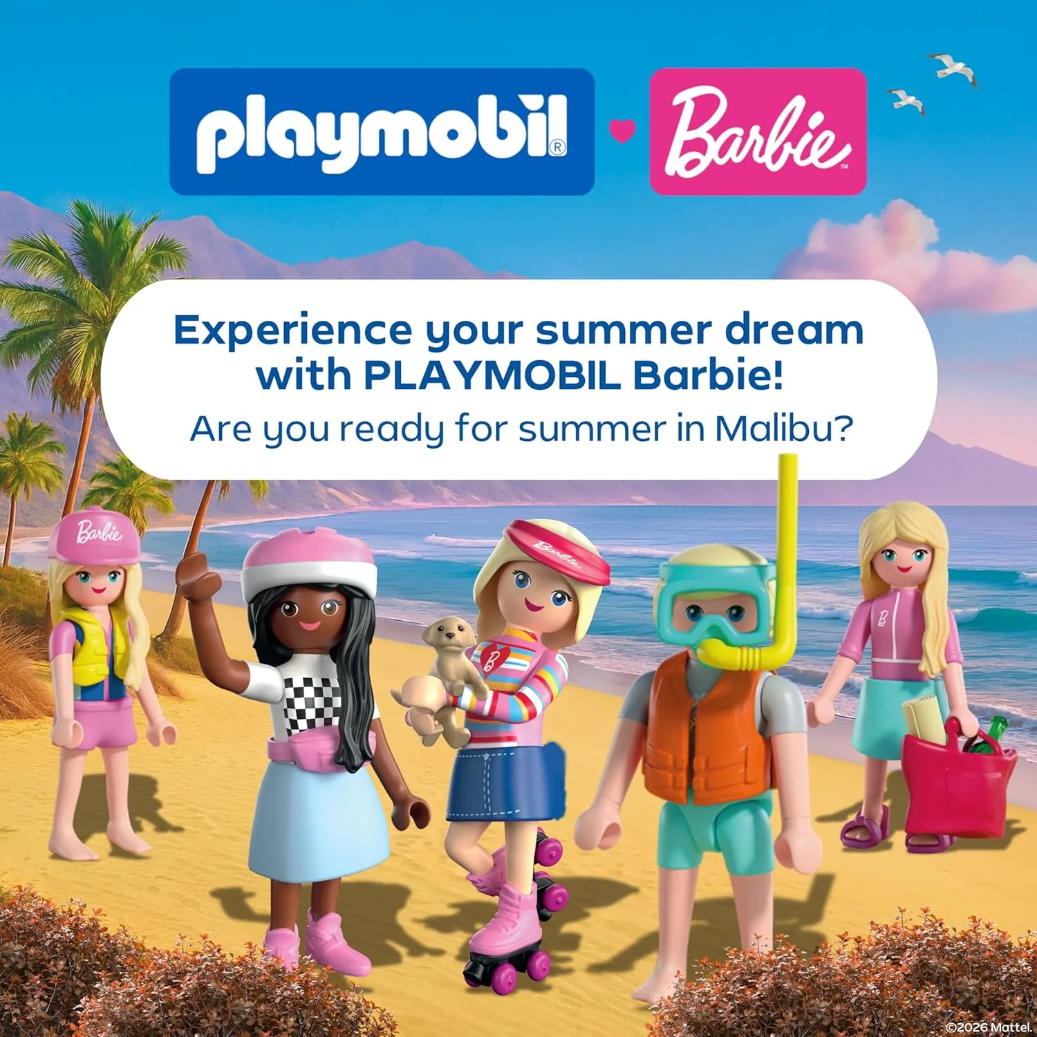 PLAYMOBIL Barbie strandmode, kleedcabine en douche met Barbie, Teresa & Renee, stijlvolle strandlooks en Malibu-zomergevoel, bevordert rollenspel en creativiteit, voor kinderen vanaf 4 jaar, 72124 - Image 7