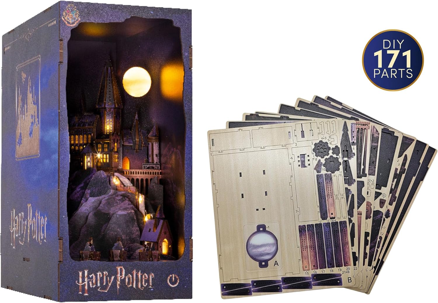 Harry Potter Tiny Adventures Book Nook Mini Diorama Hogwarts Castle 18 Cm - Image 6