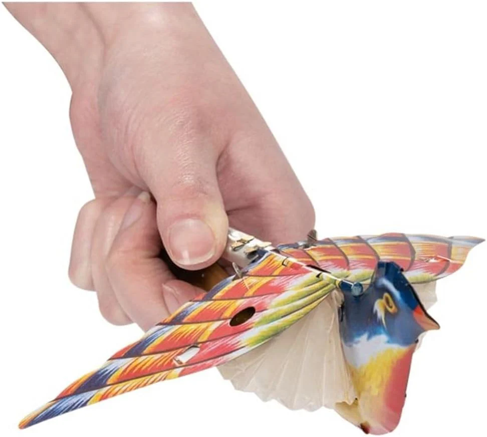 Goki speelgoed zangvogel kleurrijk met mechanisch geluid en vleugels - Image 2