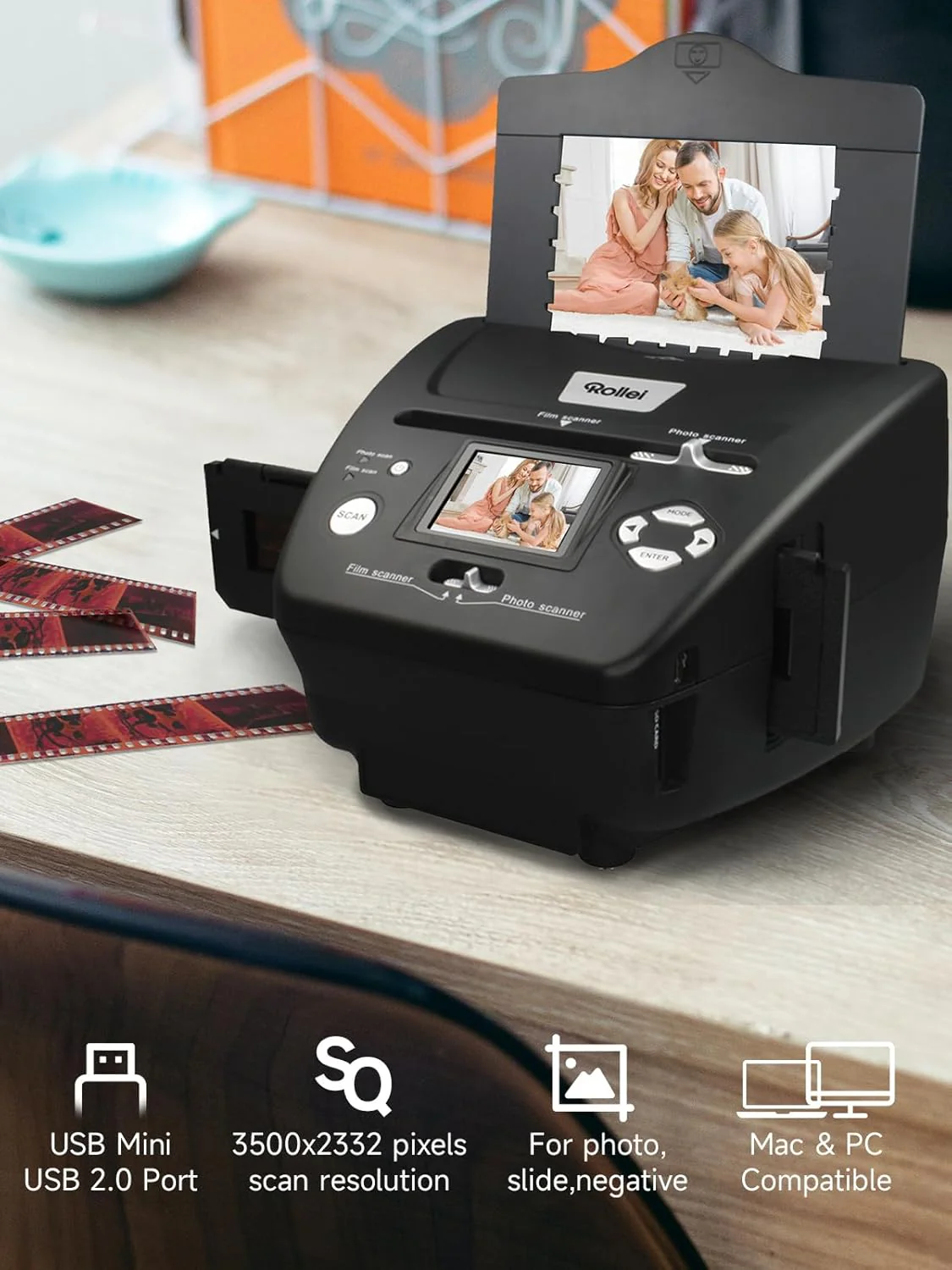 Rollei PDF-S 240 SE - Multi-scanner voor foto's, dia's en negatieven, scanproces in seconden, incl. beeldbewerkingssoftware - zwart - Image 7