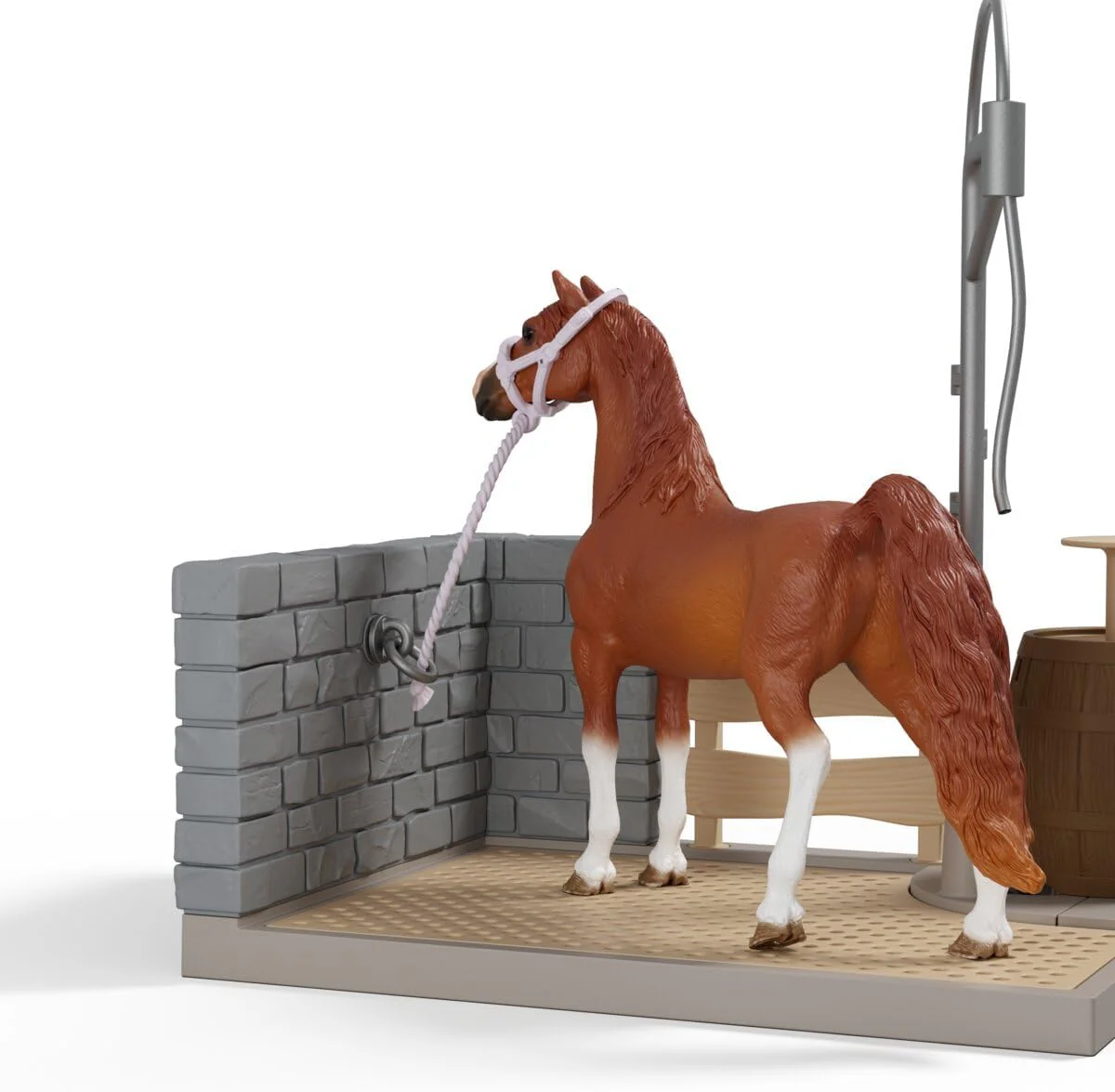 schleich HORSE CLUB | Sofia’s Paardenwasplaats 42792 | Speelset met echt water, pomp, paard, beweegbare figuur & accessoires | Paardenspeelgoed & cadeau voor kinderen vanaf 5 jaar | 26 onderdelen - Image 2