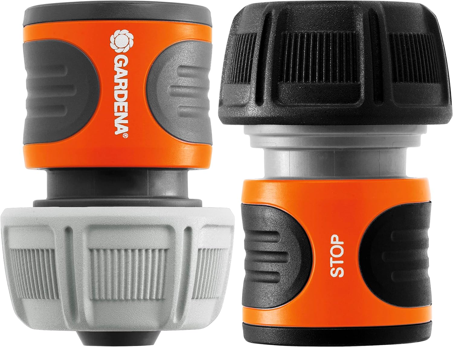 Gardena Hose Connector Set 19 mm (3/4 inch): for The Beginning and end of The Hose, Connector to fit All Original System Parts, UV and Frostproof (18275-20) (Pack of 2 - Image 2