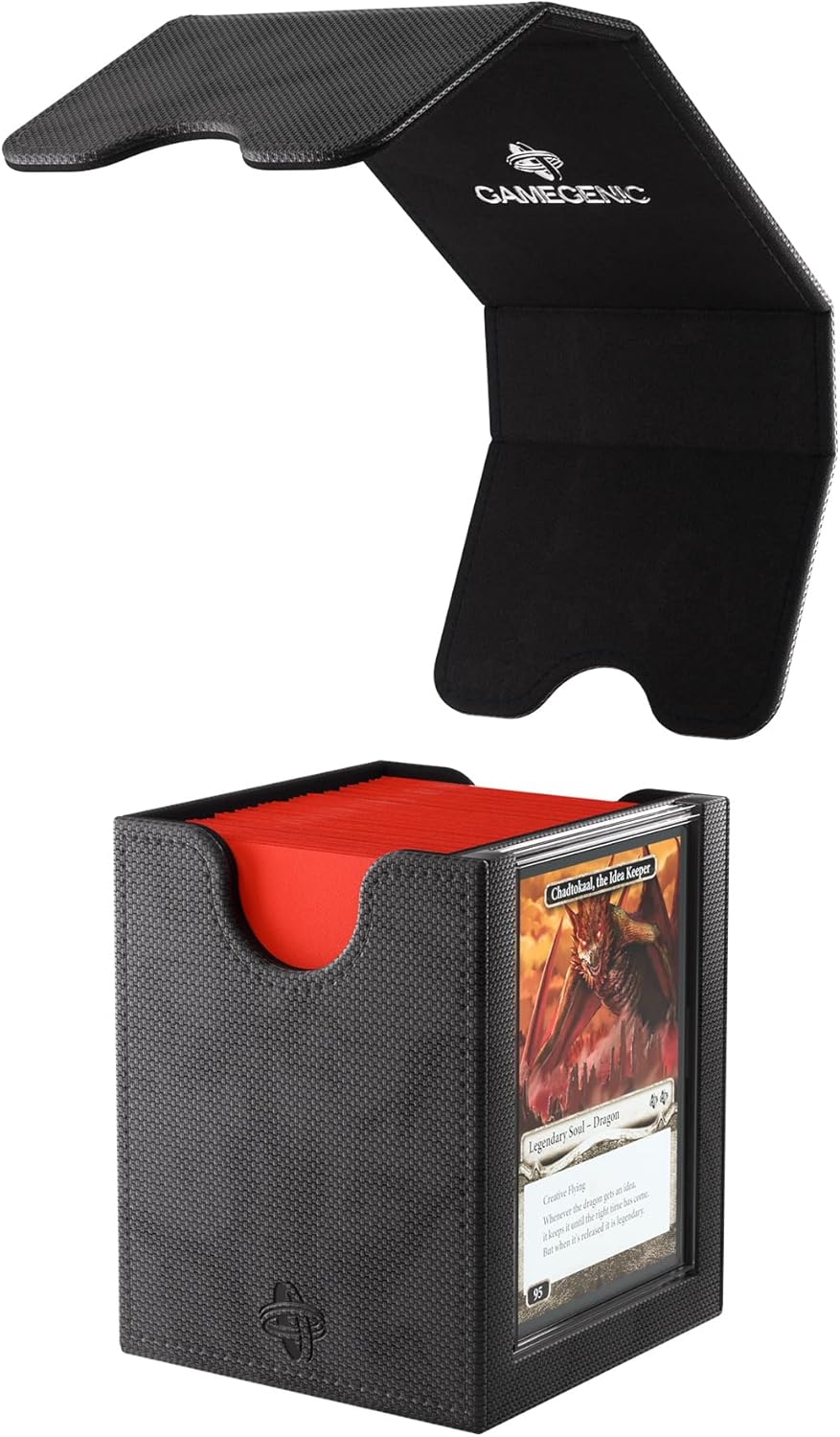 Gamegenic | Squire Plus 100+ XL Convertible Black Commander Deck Box | Card Holder - Image 2