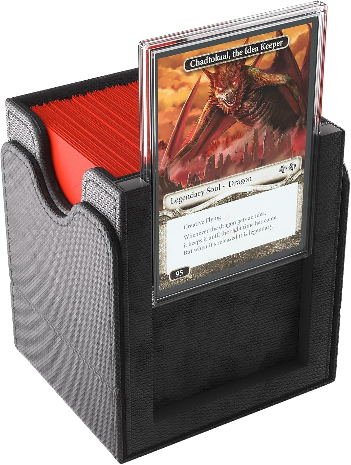Gamegenic | Squire Plus 100+ XL Convertible Black Commander Deck Box | Card Holder - Image 4