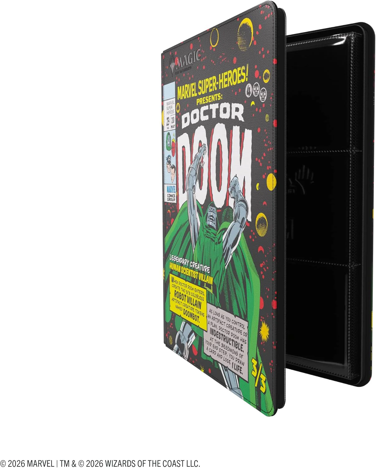 Gamegenic Mtg Marvel Super Heroes Zip-Up Album 18-Pocket - Doctor Doom/Spider-Man - Image 2