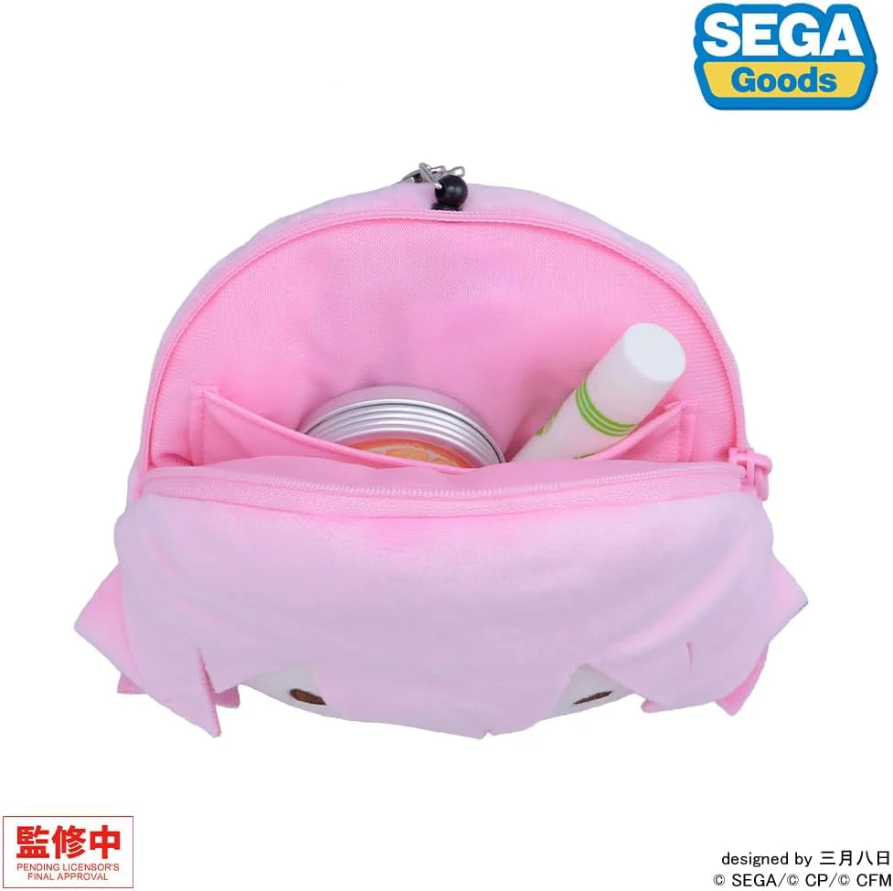 Project Sekai Colourful Stage. Feat. Hatsune Miku Fluffy Face Pouch with Reel, Classroom Sekai Megurine Luka - Image 3