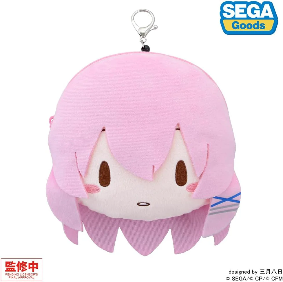 Project Sekai Colourful Stage. Feat. Hatsune Miku Fluffy Face Pouch with Reel, Classroom Sekai Megurine Luka - Image 4