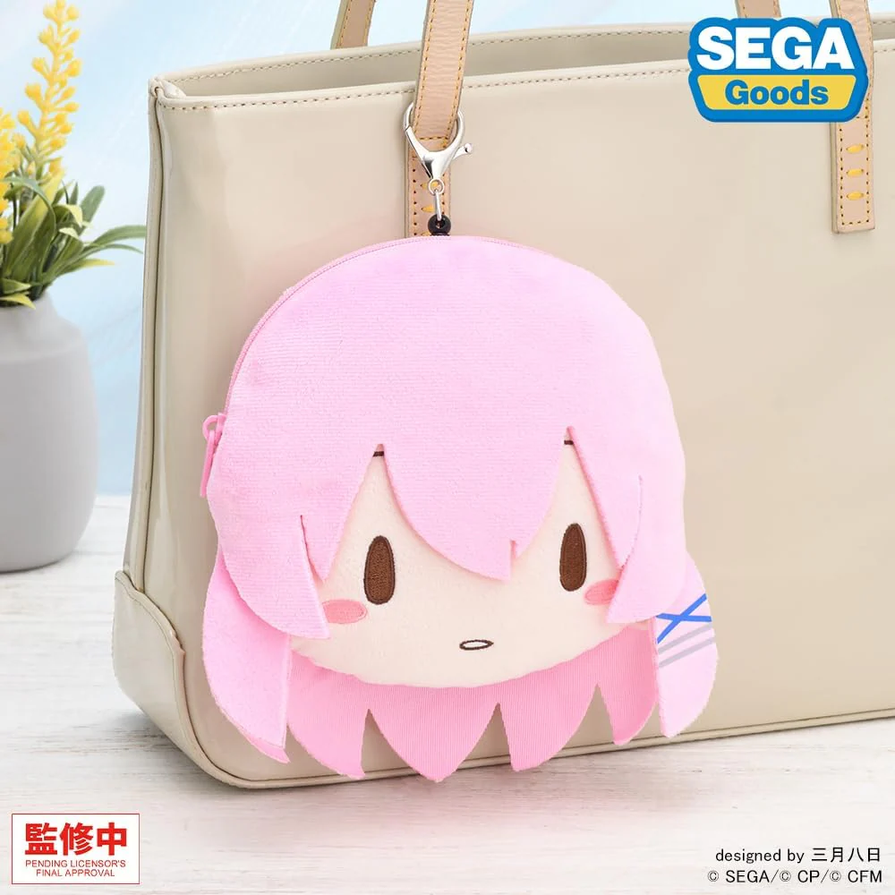Project Sekai Colourful Stage. Feat. Hatsune Miku Fluffy Face Pouch with Reel, Classroom Sekai Megurine Luka - Image 5