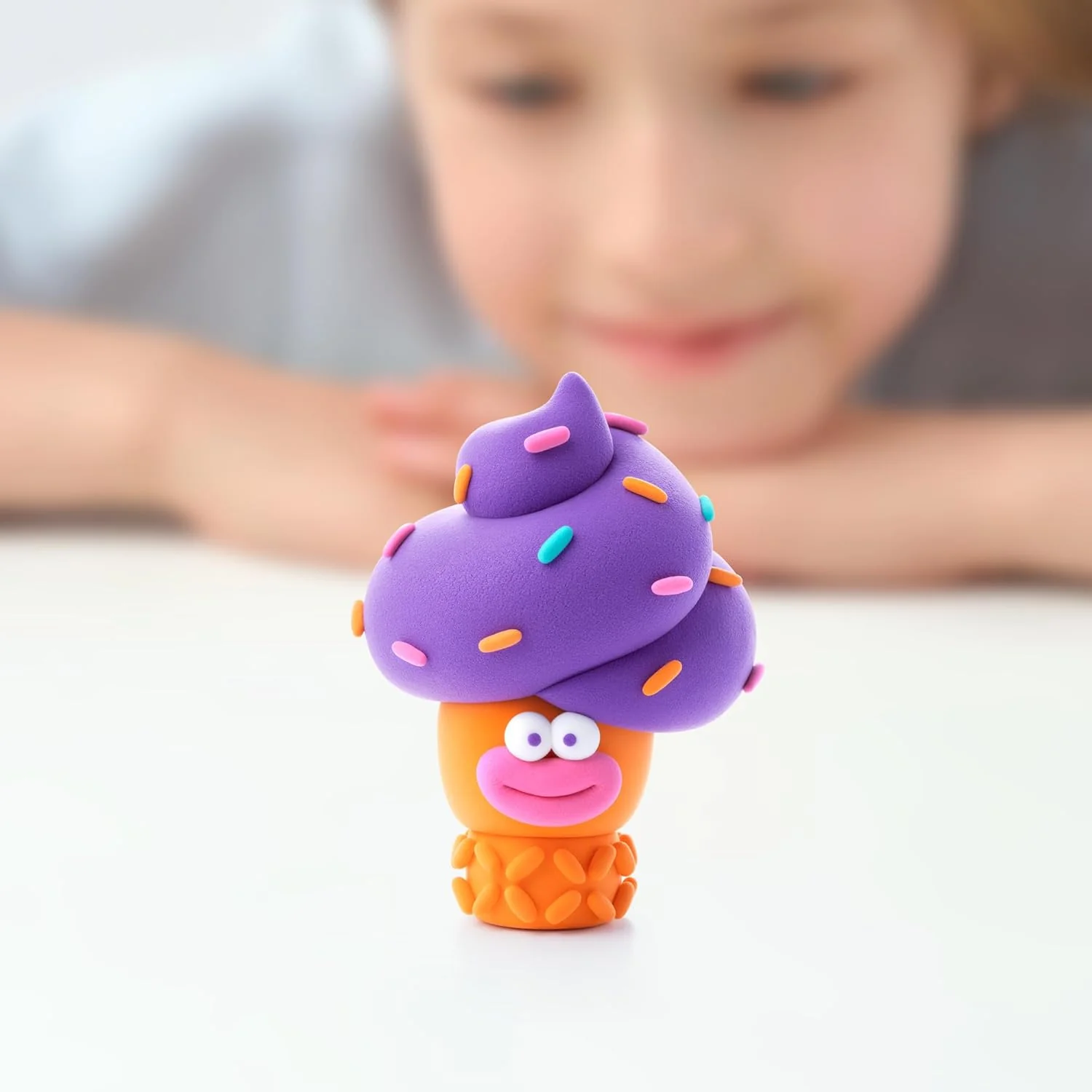HEY CLAY - 15 Dosen lufttrocknende Knete für Kinder ab 3 Jahren - Kreatives Bastelset - Modelliermasse lufttrocknend Knete ab 3 Jahre (Cooles Eis - Image 7