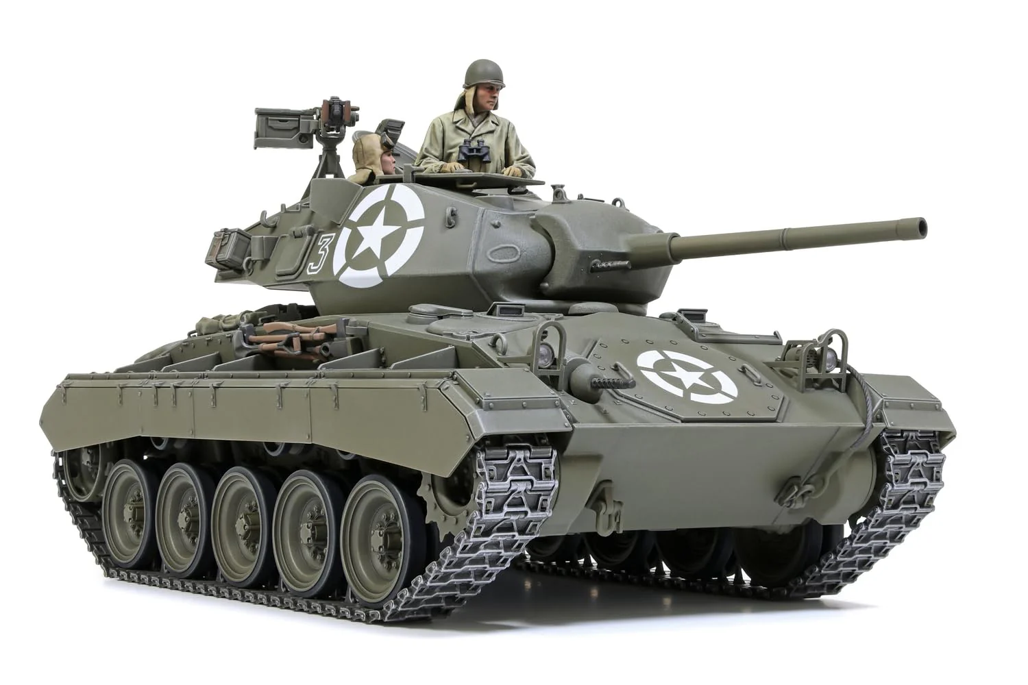 Tamiya 35391 1:35 US M24 Chaffee Euro Theatre, kit per modellismo, hobby, militare, plastica, modello da terra
