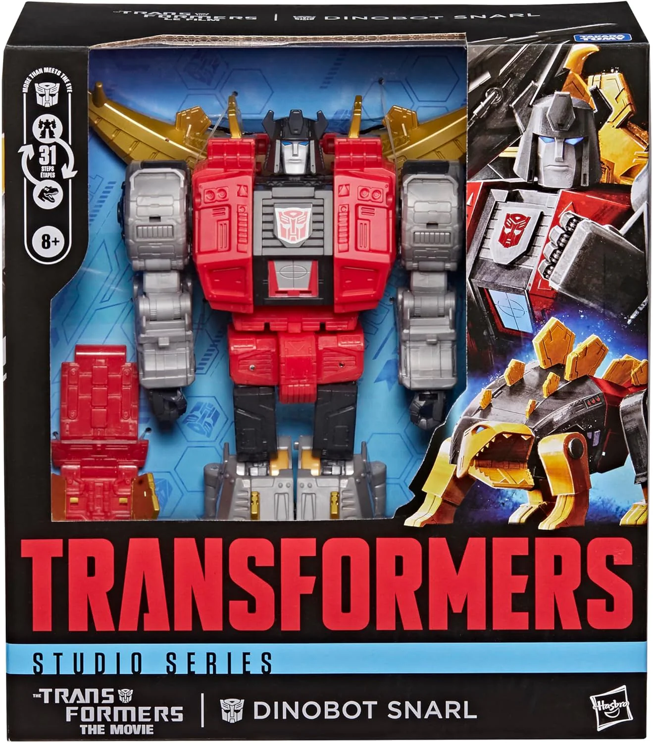 Transformers Studio Series Leader Class, action figure convertibile di Dinobot Snarl da 20 cm, ispirata al film The Movie, giocattoli di robot per bambini e bambine dagli 8 anni in su - Image 3
