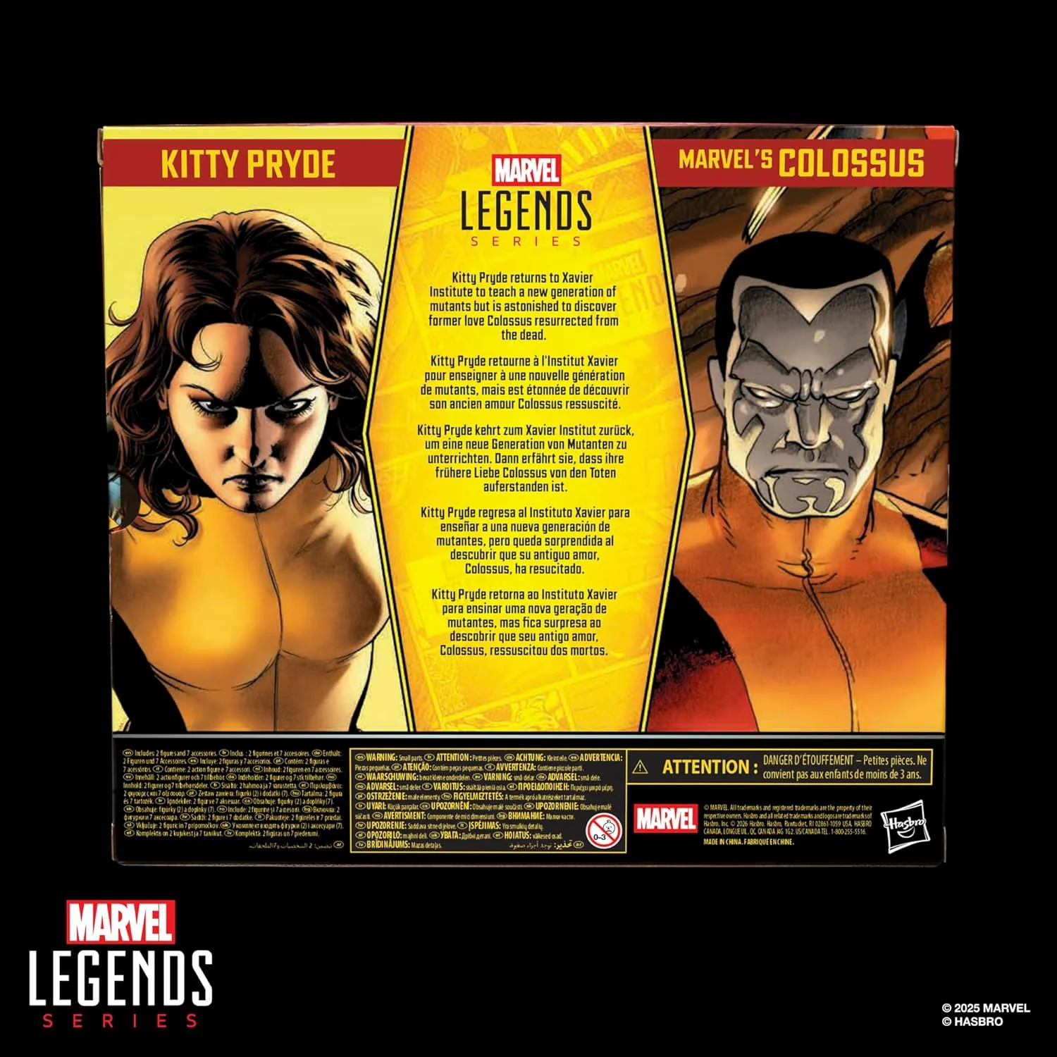 Marvel Legends Series X-Men Kitty Pryde & Marvel’s Colossus 2er-Pack, 2 von den Astonishing X-Men Comics inspirierte Action-Figuren zum Sammeln (Skala 15 cm - Image 2