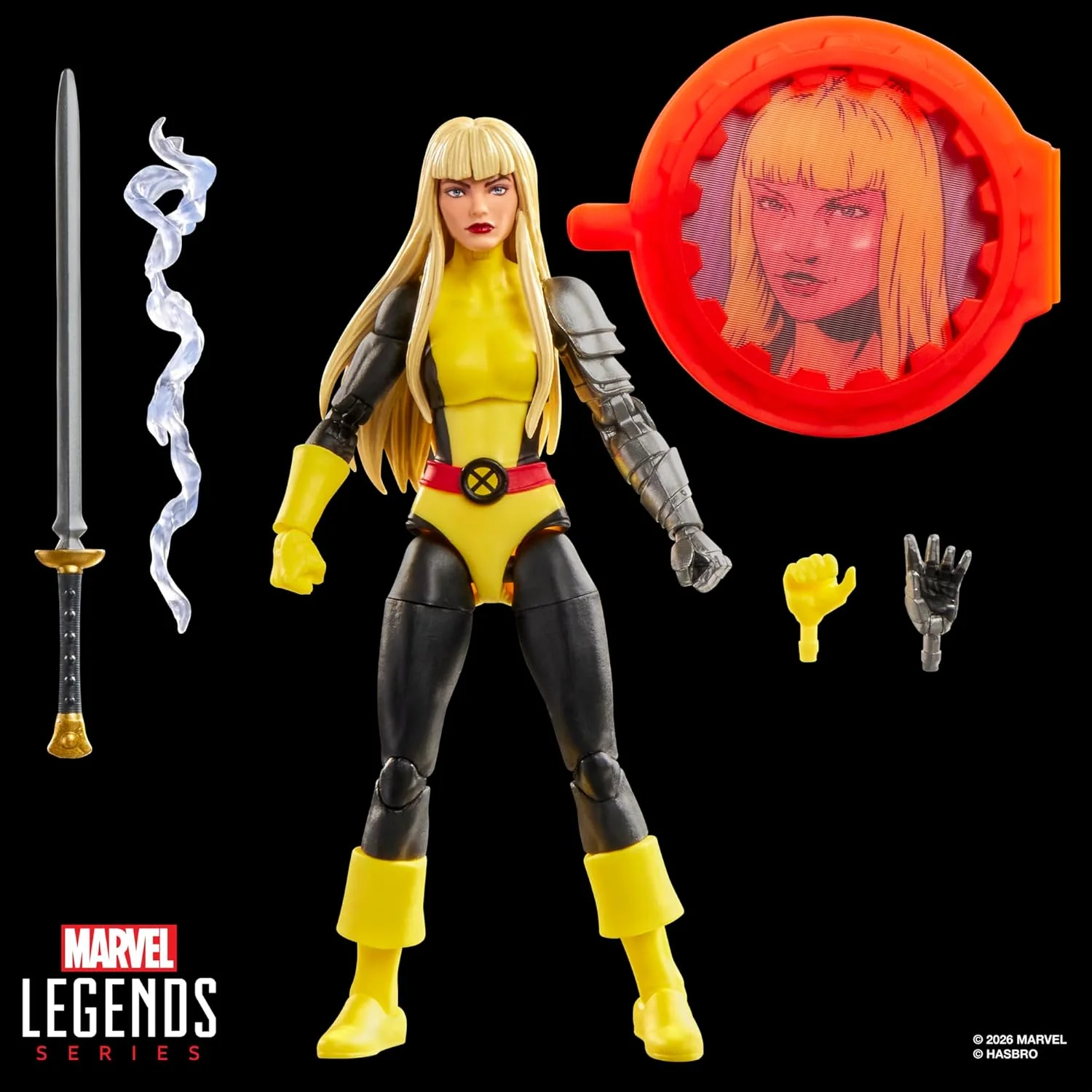 Marvel Legends Series, Figurine de Collection Secret Wars Magik de 15 cm avec Bouclier lenticulaire, inspirée des Bandes dessinées X-Men and New Mutants - Image 3