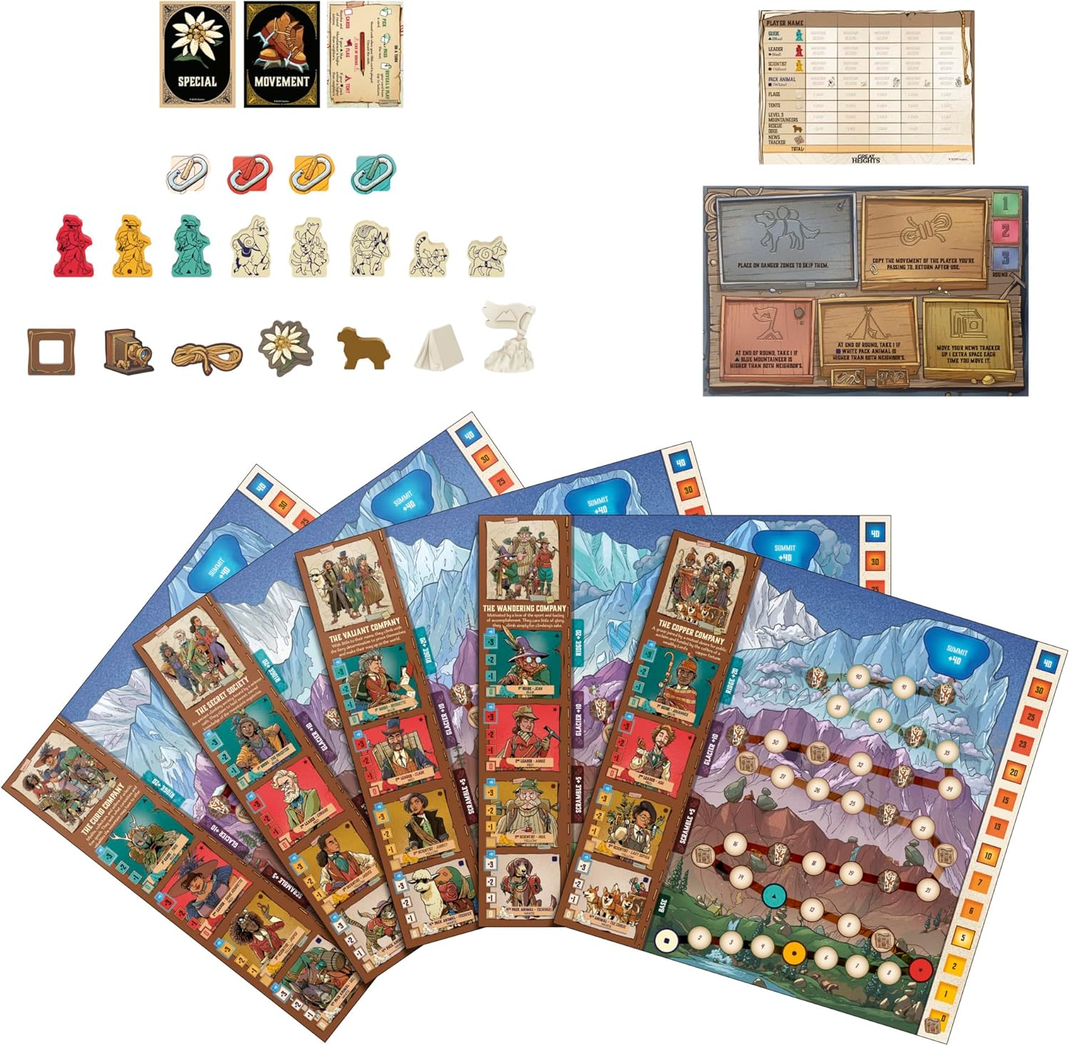 Hasbro Great Heights Board Game – Fun Strategy Game for Kids, Teens and Adults – Ages 10+ – 2-5 Players – 45 Mins – Easy to Learn Family Games - English Version - Image 5