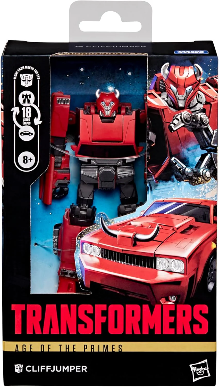 Transformers Age of the Primes Cliffjumper, Deluxe Class 5-inch Converting Action Figure, Robot Toys for Ages 8+ - Image 2