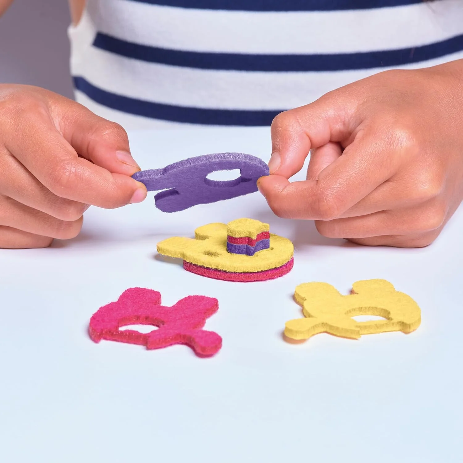 TOMY Stakimos Big Dreams 3 Pack | Kids Craft Set to Build Your Own Adorable 3D Characters from Recycled Polyester Craft Foam | No Glue or Cutting Needed | Craft Kits for Kids Ages 6+ Years - Image 3
