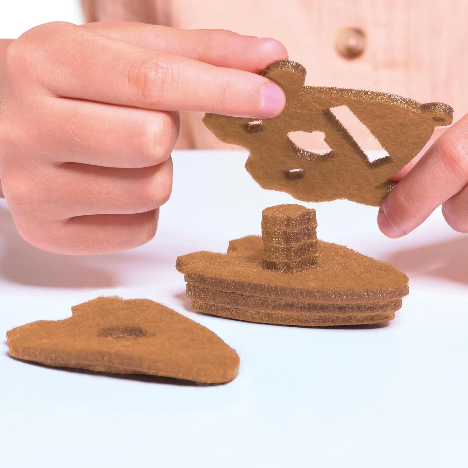 TOMY Stakimos Sporty Sam and Yummy Yasmin | Kids Craft Set to Build Your Own Adorable 3D Characters from Recycled Polyester Craft Foam | No Glue or Cutting Needed | Craft Kits for Kids Ages 6+ Years - Image 5