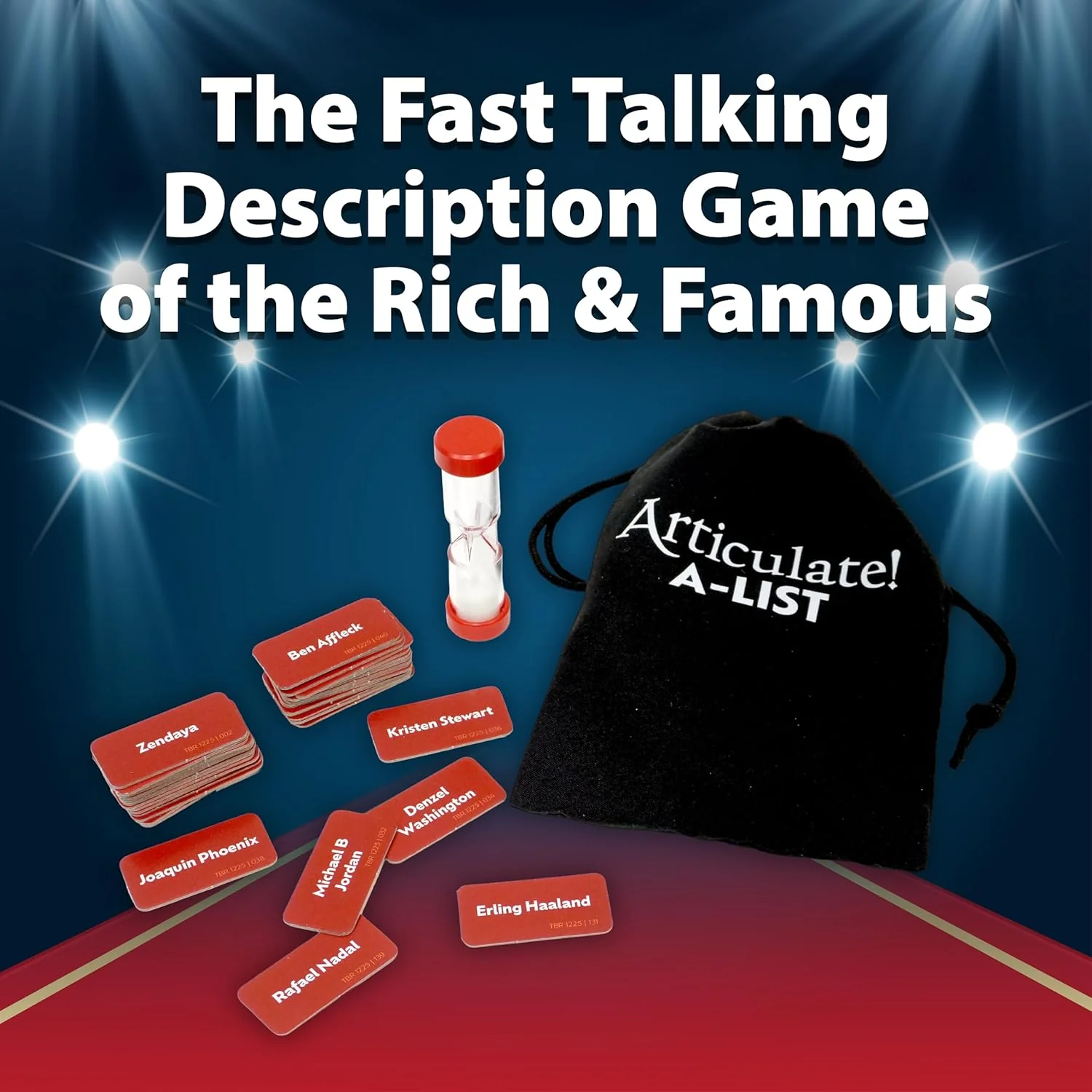 Articulate A-List Mini Game, Fast Talking Celebrity Guessing Game, Travel Size Party Game with Timer, 3 Rounds Word Challenge Board Game for Families Friends Adults and Teens Age 12+ - Image 2