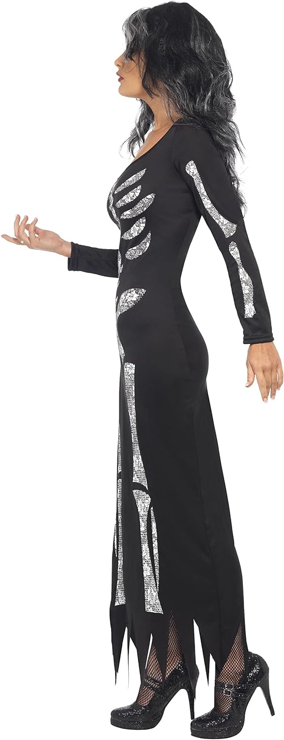 Smiffys Skeleton Costume, Black (Size S) - Image 3