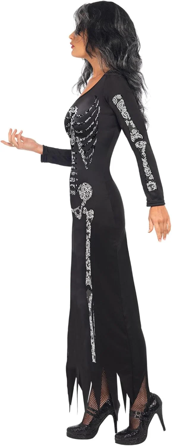 Smiffys Skeleton Costume, Black (Size S) - Image 4