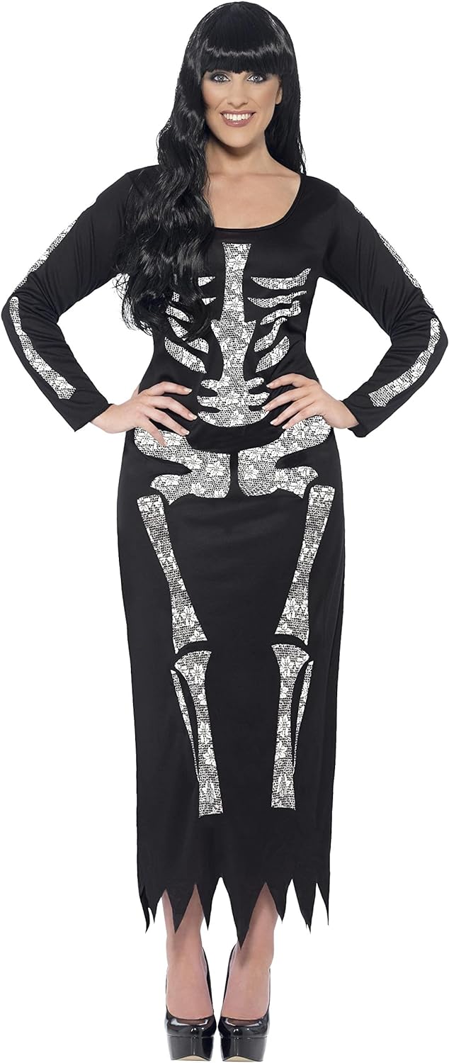 Smiffys Skeleton Costume, Black (Size S) - Image 7
