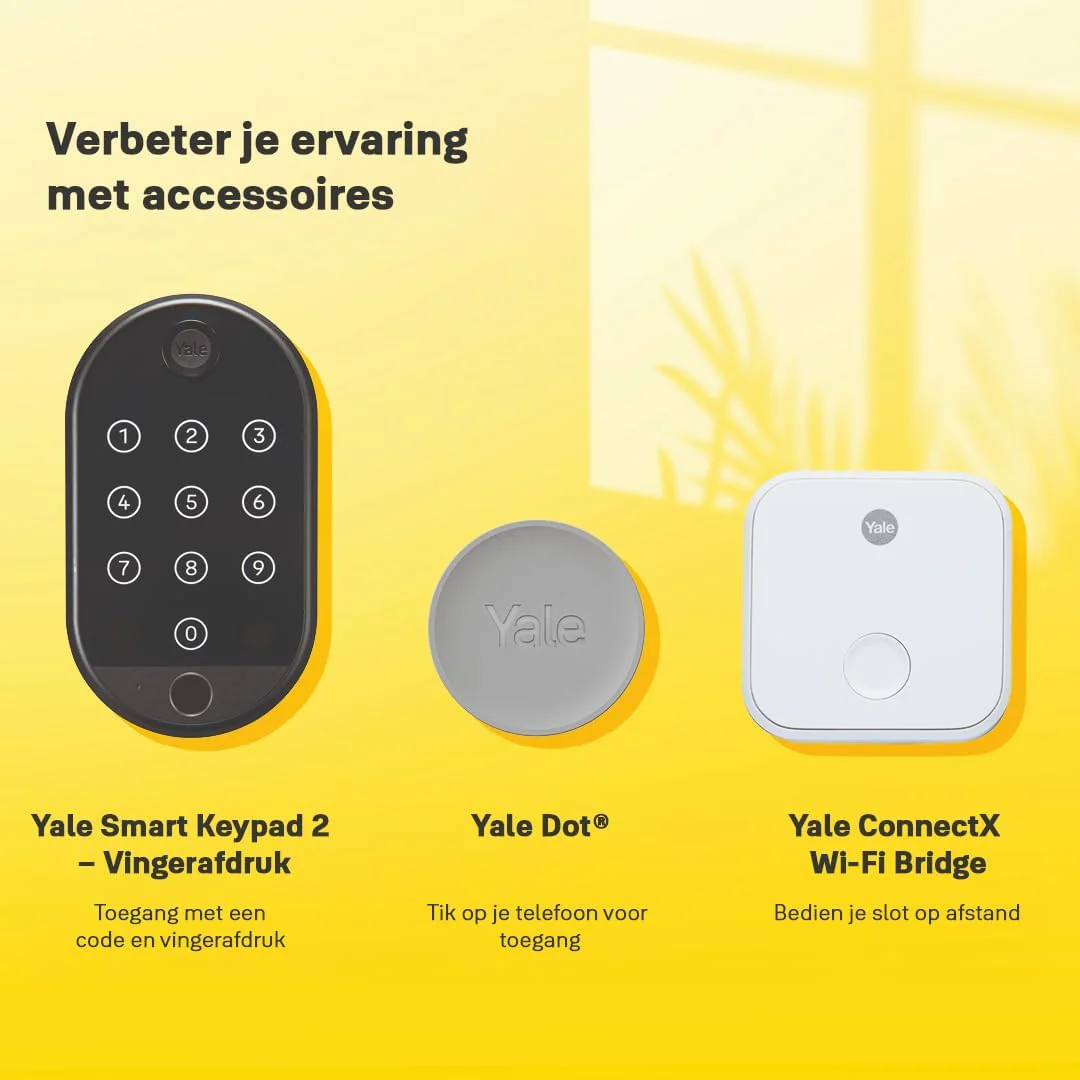 Yale - Linus Slim Deurslot L2 Lite - Auto Ver-/Ontgrendelen - Zilver - Image 2