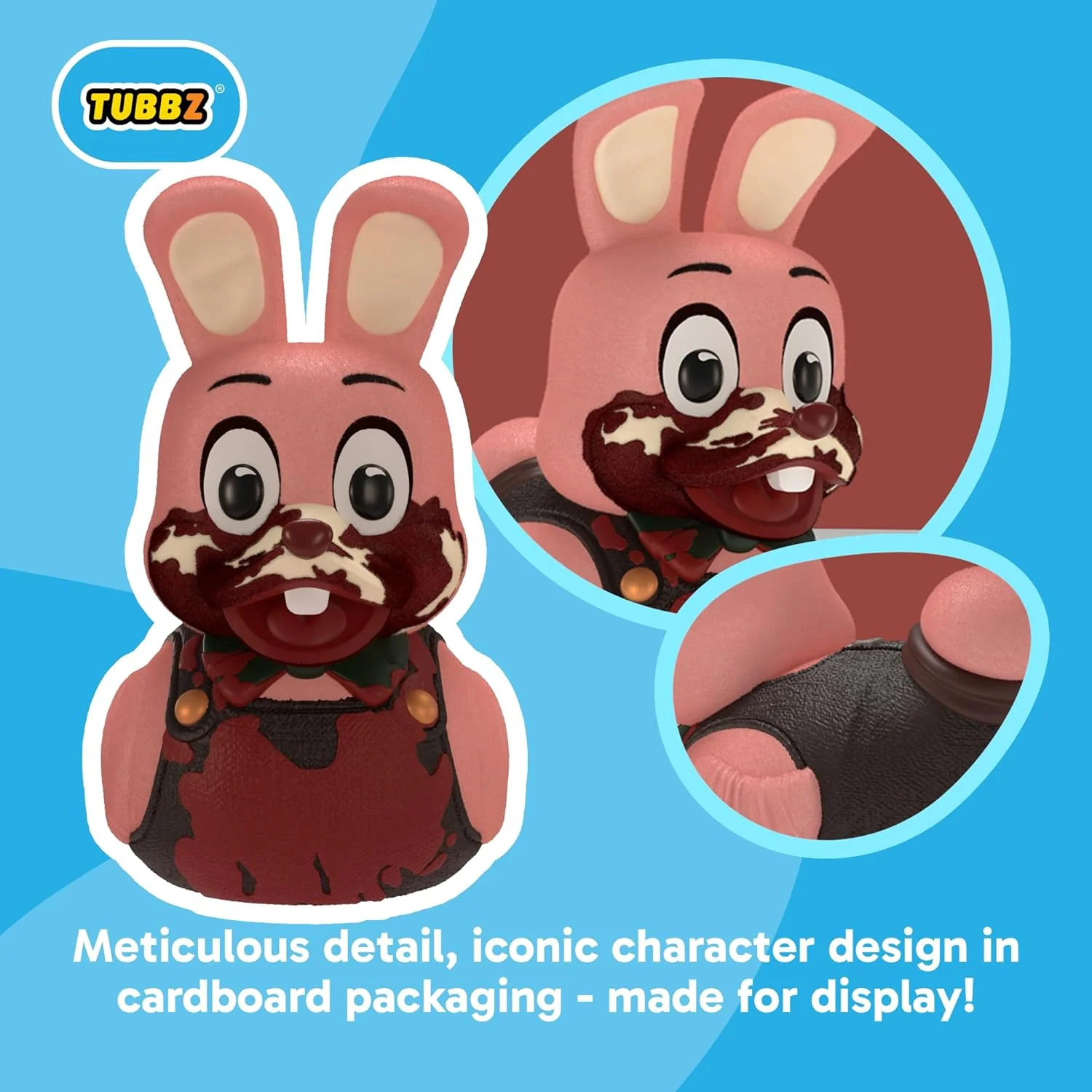 TUBBZ Boxed Edition: Silent Hill - Robbie the Rabbit Cosplaying Rubber Duck Vinyl Figure – Official Collectible for Fans of Silent Hill - Image 6