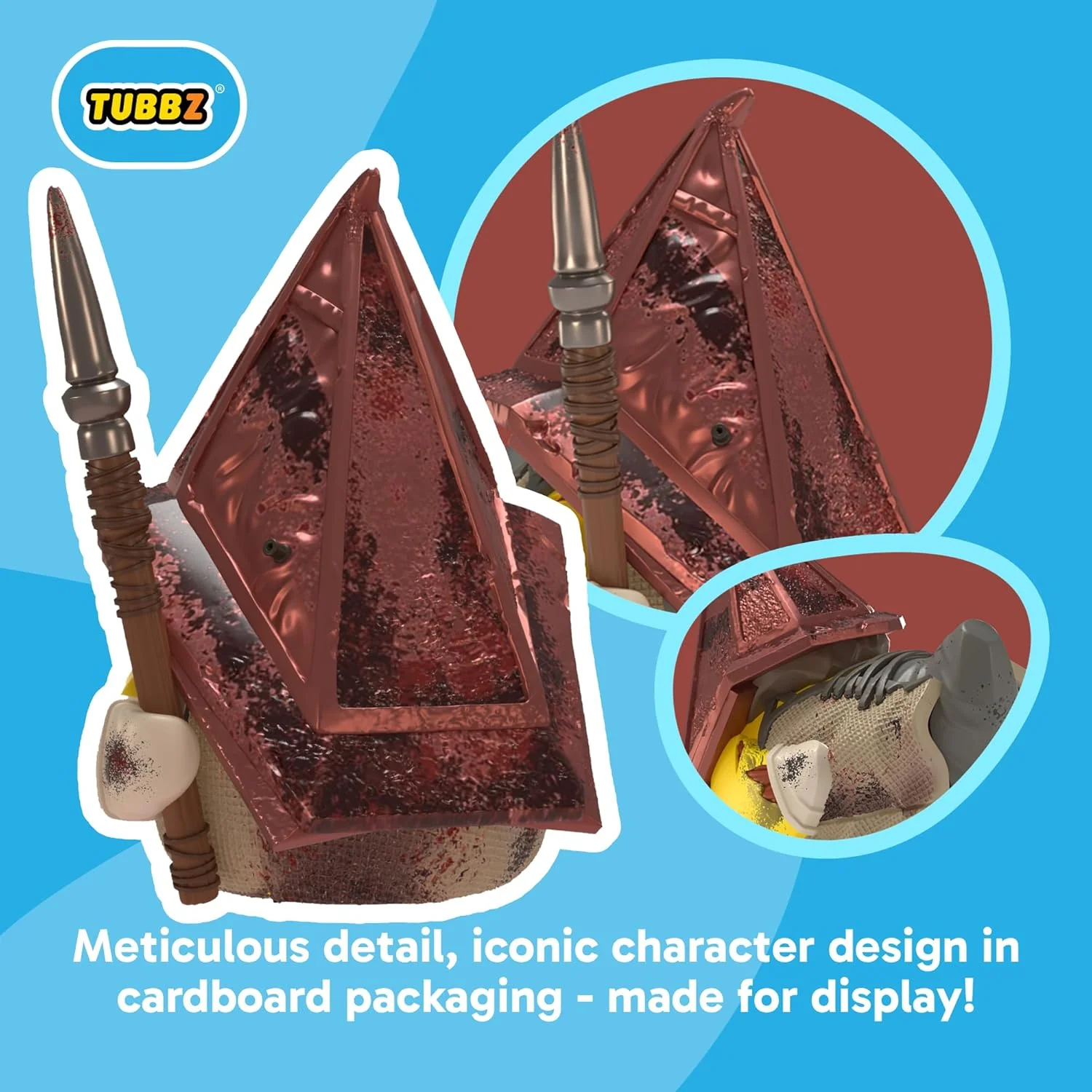 TUBBZ Boxed Edition: Silent Hill - Red Pyramid Thing Cosplaying Rubber Duck Vinyl Figure – Official Collectible for Fans of Silent Hill - Image 3