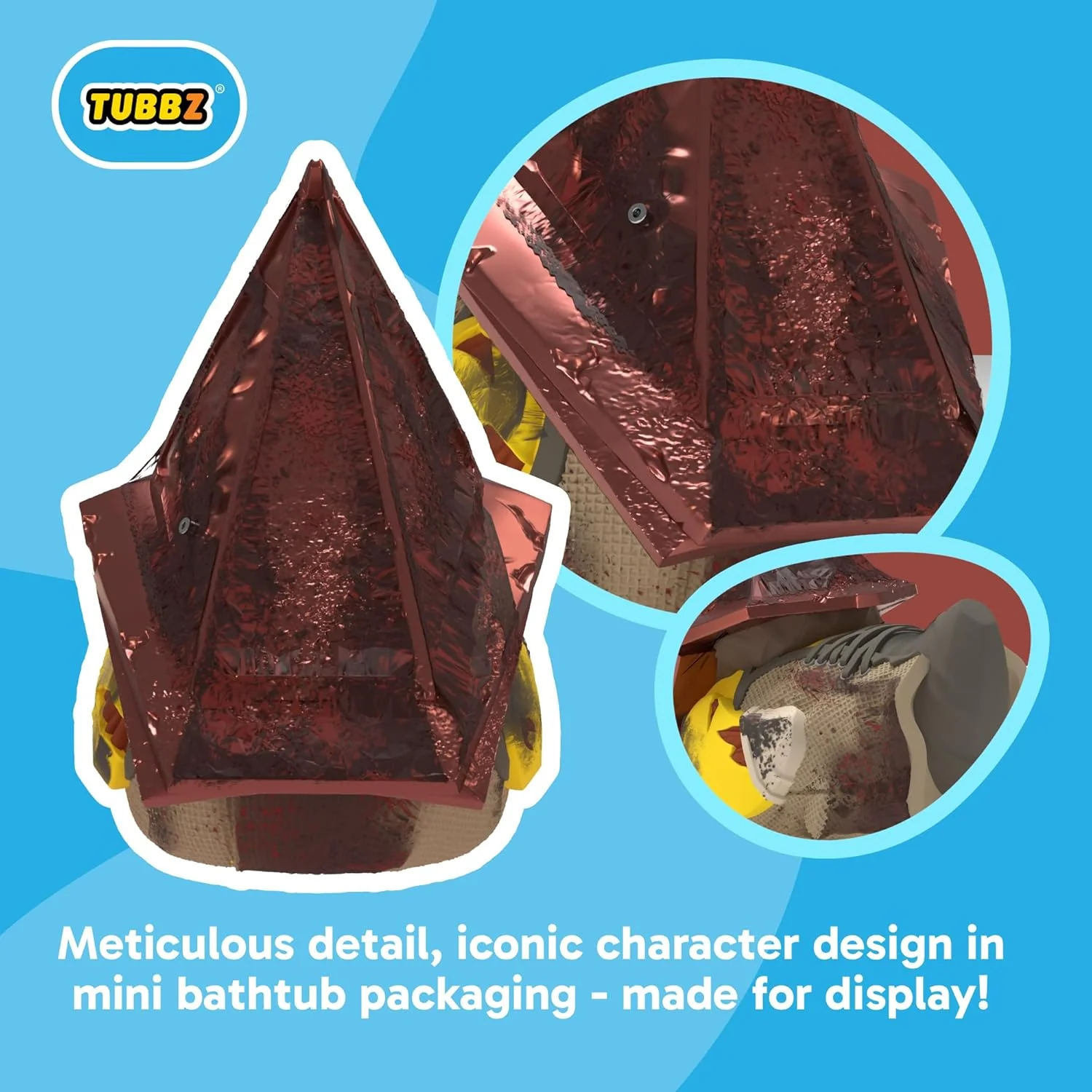 TUBBZ Mini: Silent Hill - Red Pyramid Thing Cosplaying Rubber Duck Vinyl figure – Official Collectible for Fans of Silent Hill - Image 2