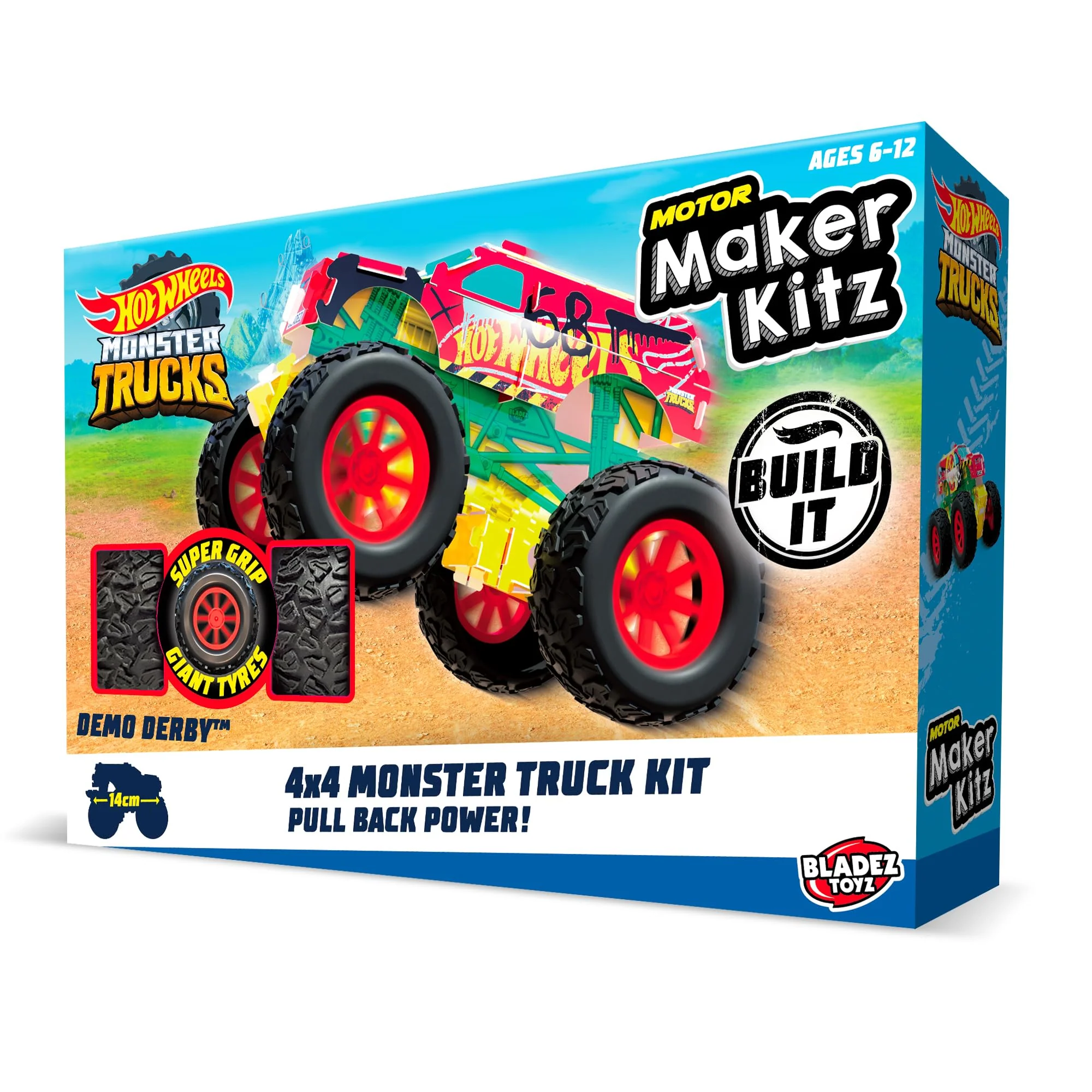 Hot Wheels - Motor Maker Kitz Monster Truck Kit (Bla85578)