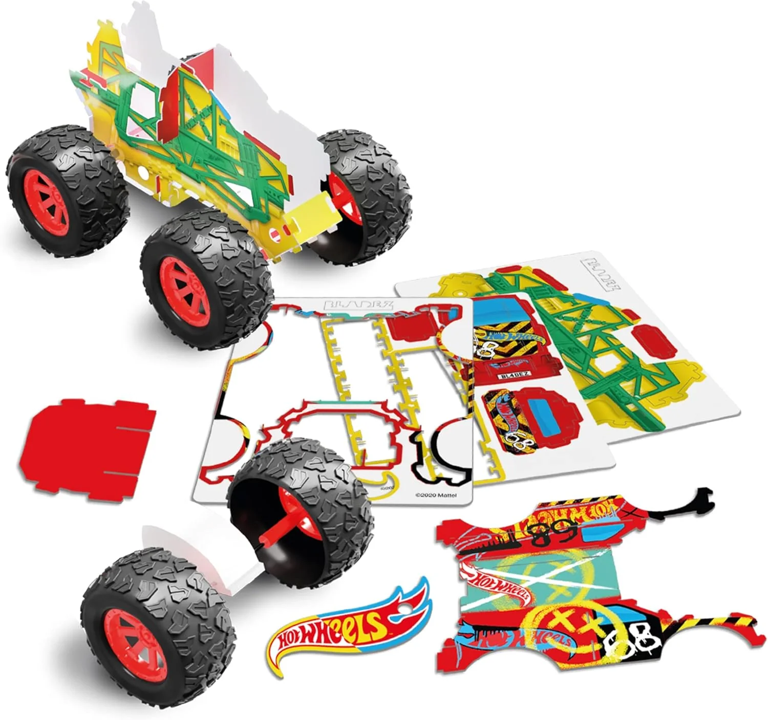 Hot Wheels - Motor Maker Kitz Monster Truck Kit (Bla85578) - Image 6
