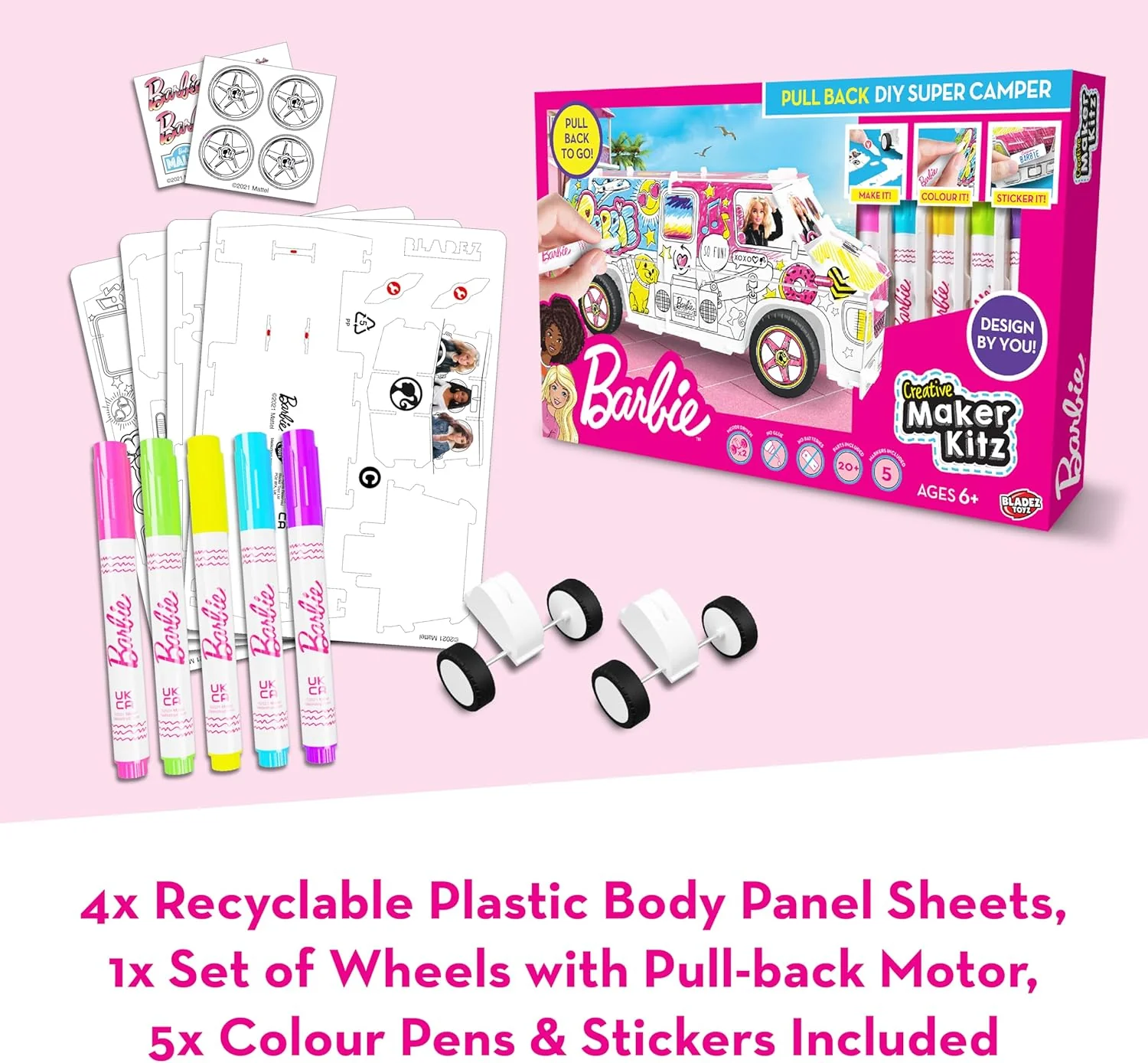 Barbie - Creative Maker Kitz Diy Super Camper (Bla85607) - Image 4