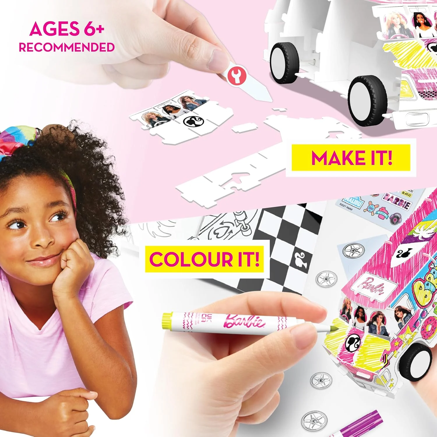 Barbie - Creative Maker Kitz Diy Super Camper (Bla85607) - Image 5