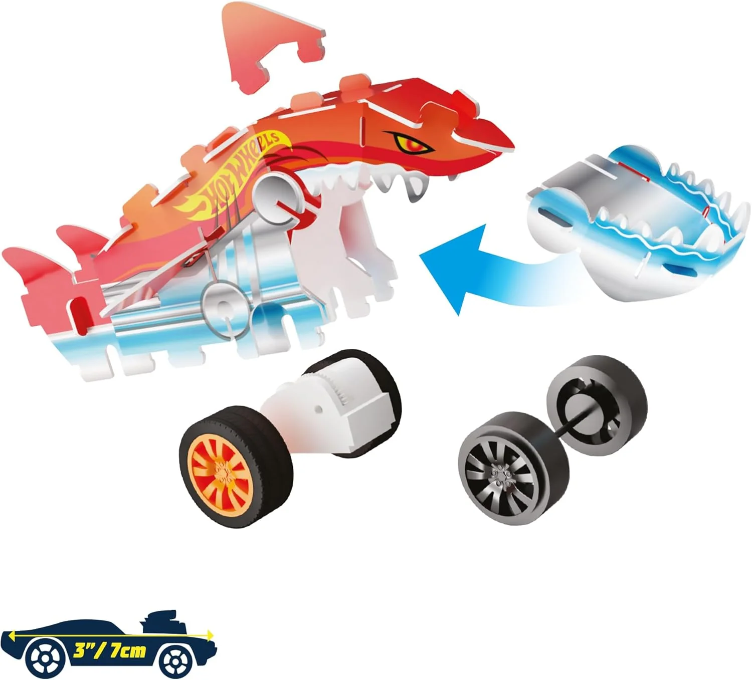 BLADEZ Hot Wheels Toyz Pocket Racer Maker Kitz 1 Pack - Build & Race Mini Cars - Pull-Back Motoren voor Turbo Prestaties & Eenvoudige Snap-Fit Montage - Werkt op Hot Wheels Track - KLEUREN ZULLEN - Image 7