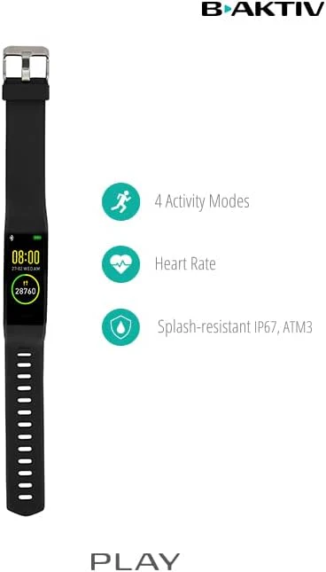 B-AKTIV PLAY SMART BRACELET (Black - Image 5
