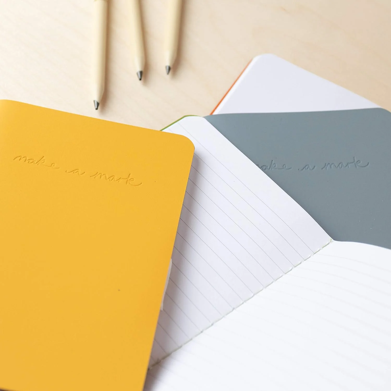 Recycled Leather Pocket Notebook - Mini Pocket Notebook (100 x 150mm) - Recycled Leather from The Make a Mark Range - Pocket - Image 4
