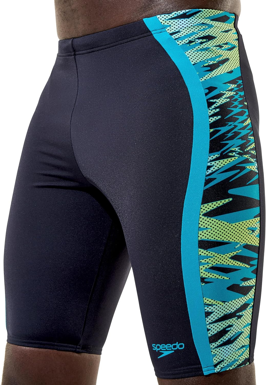 Speedo Hyperboom Splice Jammer Shorts (Anthracite/Teal, 38``) - Image 5