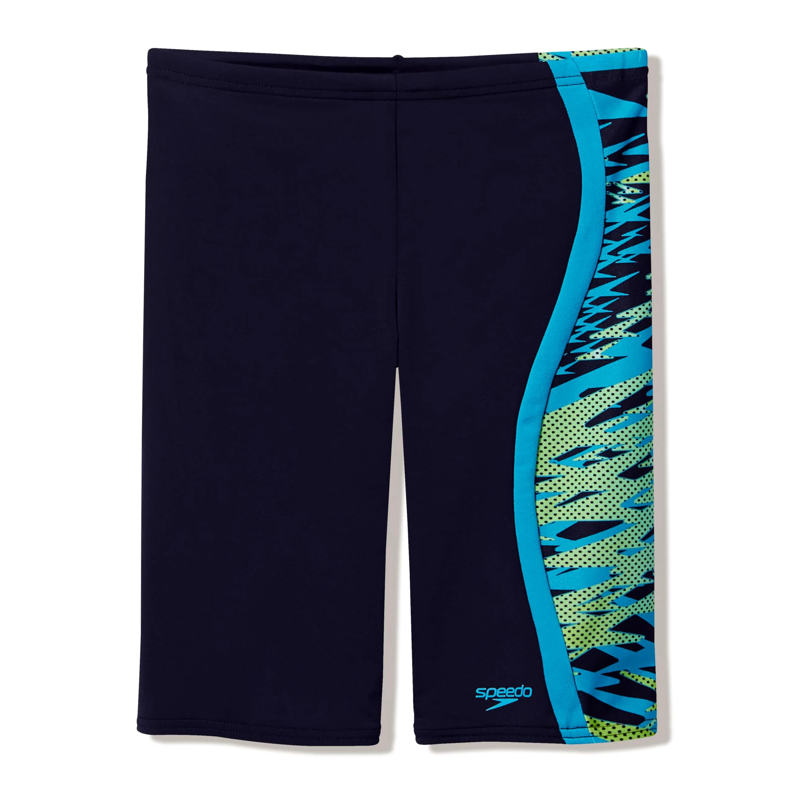 Speedo Hyperboom Splice Teen Jammer Shorts (Anthracite/Teal, 15-16 Years)