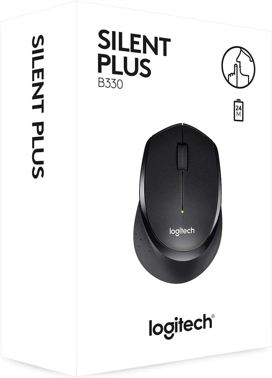 Logitech B330 SILENT PLUS Wireless Mouse, 2.4GHz with USB Nano Receiver, 1000 DPI Optical Tracking, 2-year Battery Life, Compatible with PC, Mac, Laptop, Chromebook - Image 3