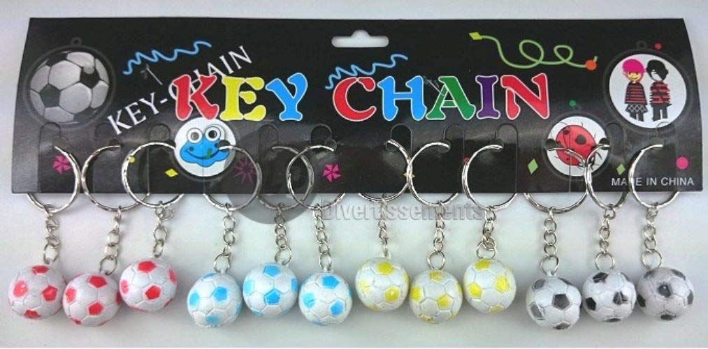 CoolMP Fiesta Palace Sleutelhanger voetbal van kunststof, 2 cm
