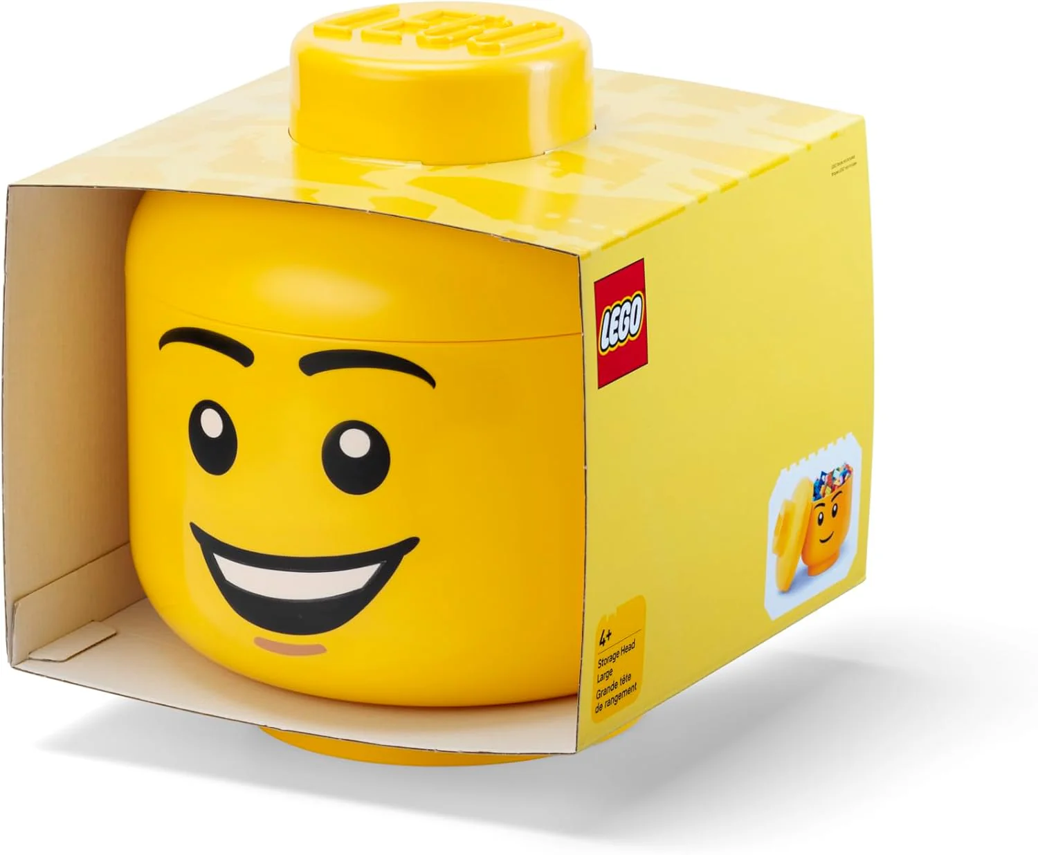 Lego: 40320820 - Storage Head (Large) - Happy Boy - Image 3