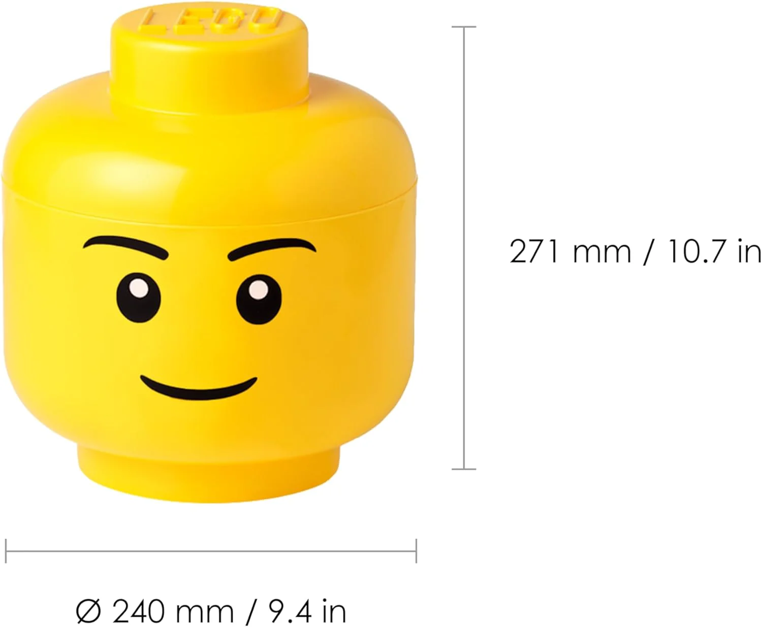 Lego: 40320820 - Storage Head (Large) - Happy Boy - Image 5