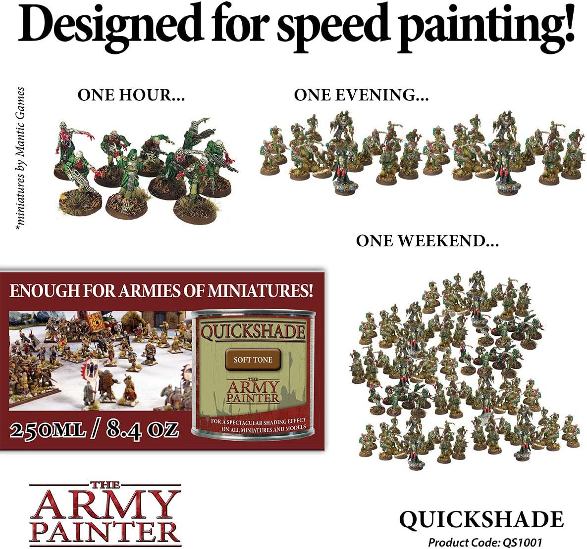 The Army Painter Quickshade Dip Soft Tone, Quickly Dipping and Shading Entire Wargaming Armies, Oil Wash for Miniature Figures, for Tabletop Roleplaying or Wargames, 250 ml (Soft Tone - Image 7