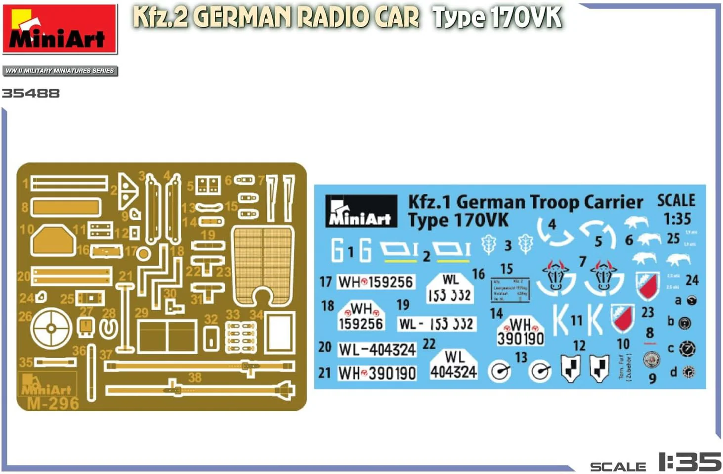 MiniArt - 1/35 Kfz.2 German Radio Car Type 170vk - Image 2