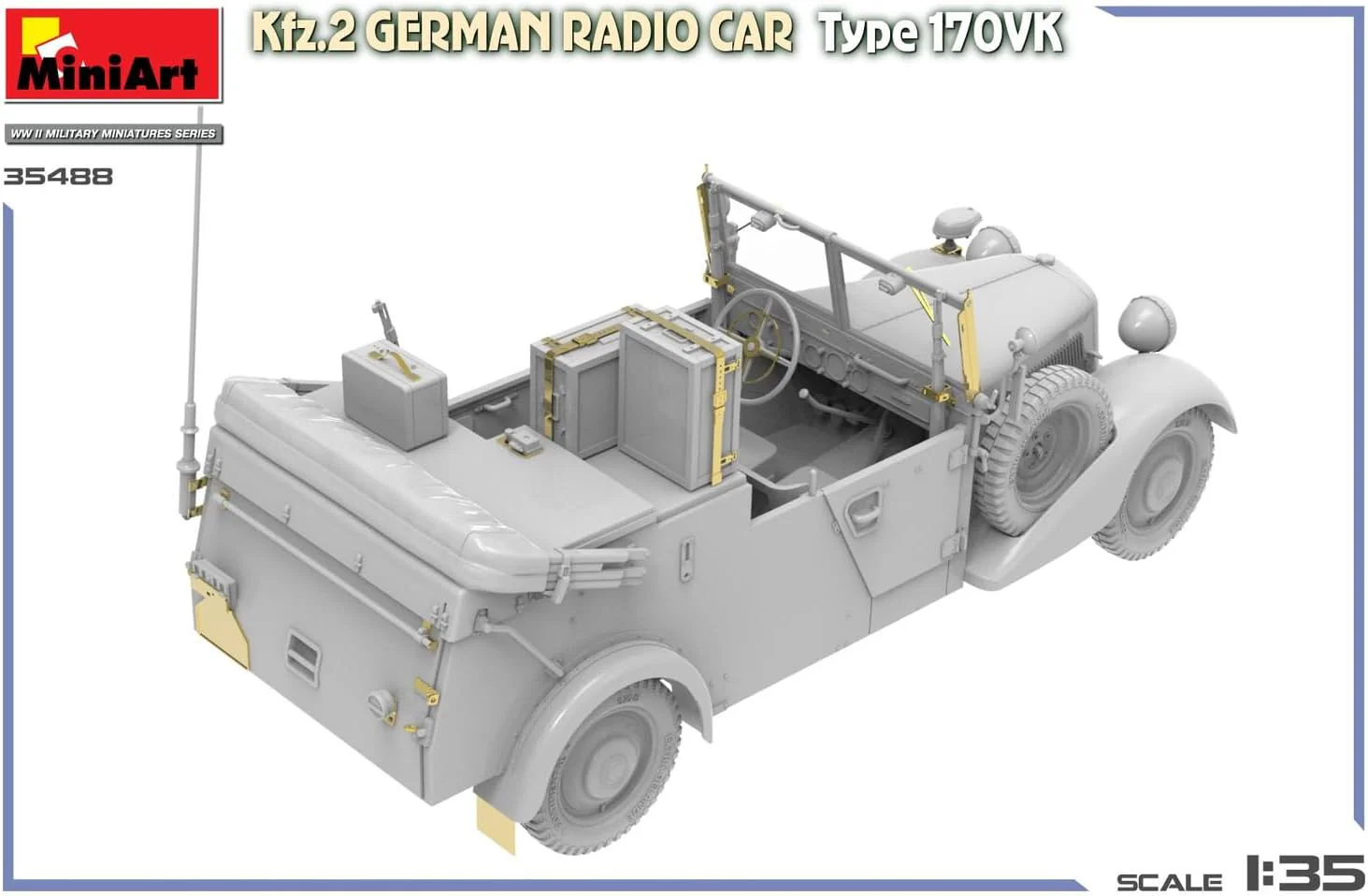 MiniArt - 1/35 Kfz.2 German Radio Car Type 170vk - Image 3