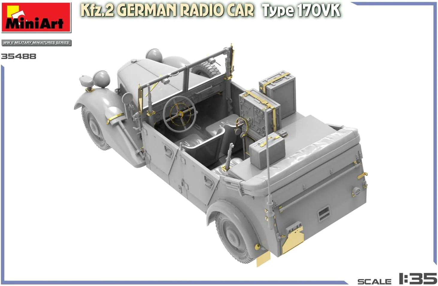 MiniArt - 1/35 Kfz.2 German Radio Car Type 170vk - Image 4