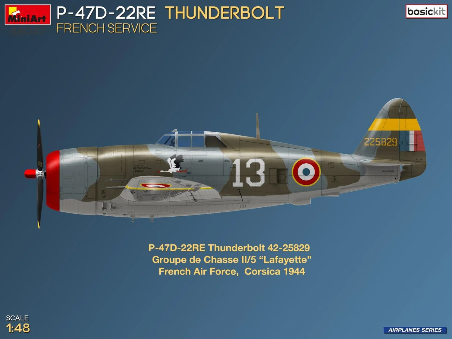 MiniArt - 1/48 P-47d-22re Thunderbolt. French Service. Basic Kit - Image 4