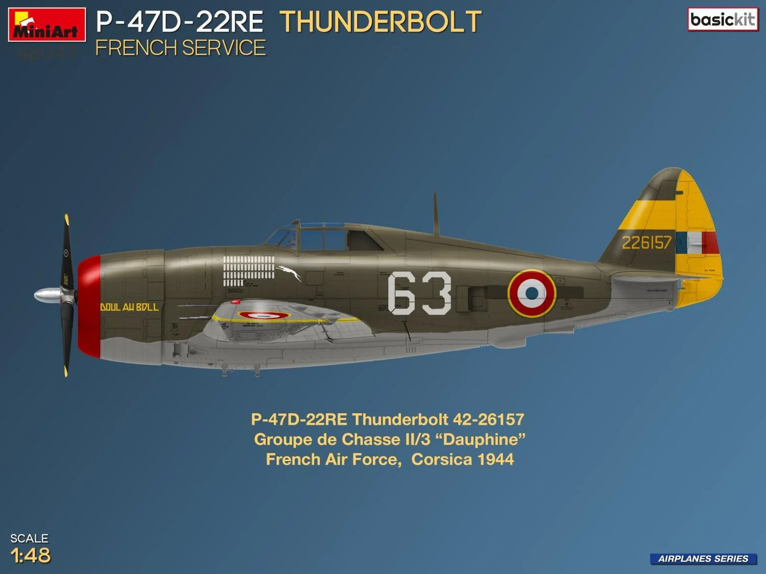 MiniArt - 1/48 P-47d-22re Thunderbolt. French Service. Basic Kit - Image 5